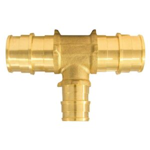 Apollo 3/4 in. x 3/4 in. x 1/2 in. Brass PEX-A Barb Reducing Tee Fitting
