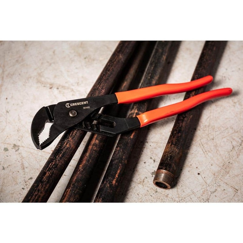 Crescent 12 in. V- Jaw Black Oxide Tongue and Groove Pliers with Dipped Grips - Image 5