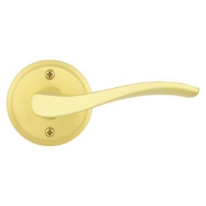 Kwikset Sedona Satin Brass Right-Handed Half Dummy Door Handle