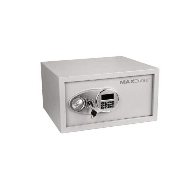 MAXSafes 1.0 cu. ft. Safe with Electronic Keypad Lock Access Grey