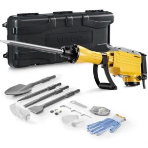 SKYSHALO Demolition Jack Hammer 29.72" x 6.5" 2200W 1350 BPM Heavy Duty