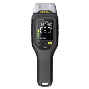 General Tools 2-in-1 Moisture Meter, Backlit, Wood, Drywall, Building Materials