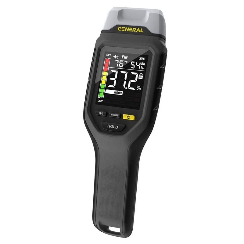General Tools 2-in-1 Moisture Meter, Backlit, Wood, Drywall, Building Materials - Image 10