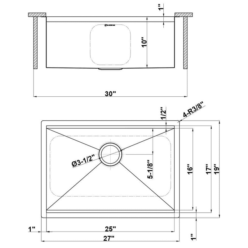Glacier Bay 27" Undermount Single Bowl 18 Gauge Stainless Steel Kitchen Sink - Image 13