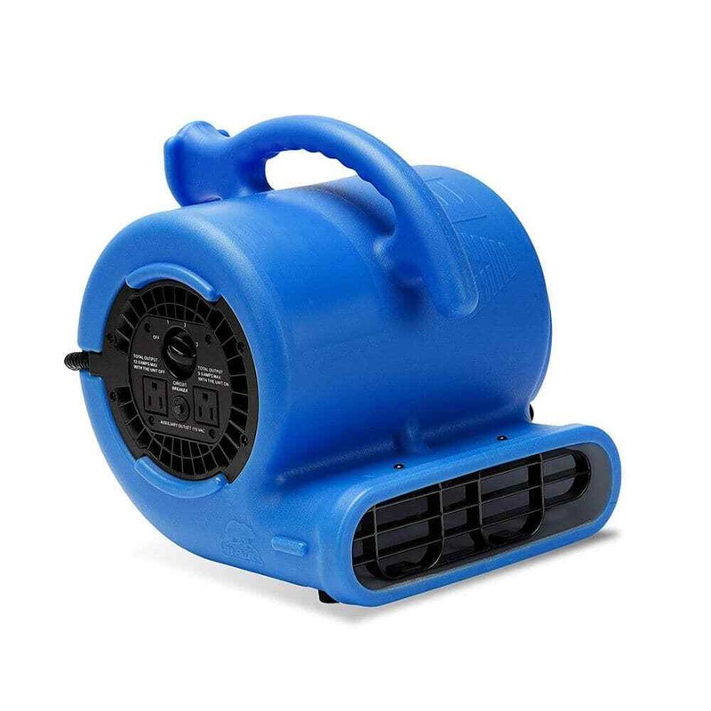 B-Air 1/4 HP Air Mover Blower Fan Blue for Carpet Dryer Floor Water Damage