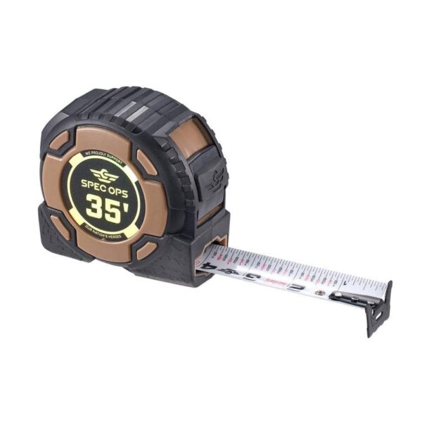 SPEC OPS 35 ft. Elite Series Tape Measure, 1 1/4 in. Blade, Military-Grade Case