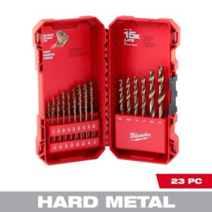 Milwaukee Cobalt Red Helix Twist Drill Bit Set for Drill Drivers (23-Piece)