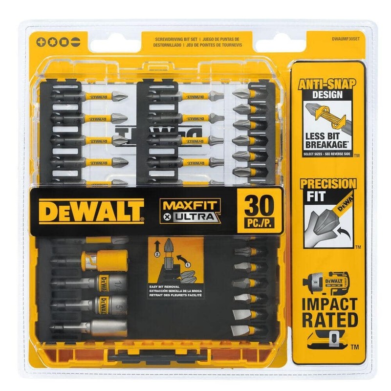 DEWALT MAXFIT ULTRA 1/4 in. Hex Steel Screwdriving Bit Set (30-Piece) - Image 3