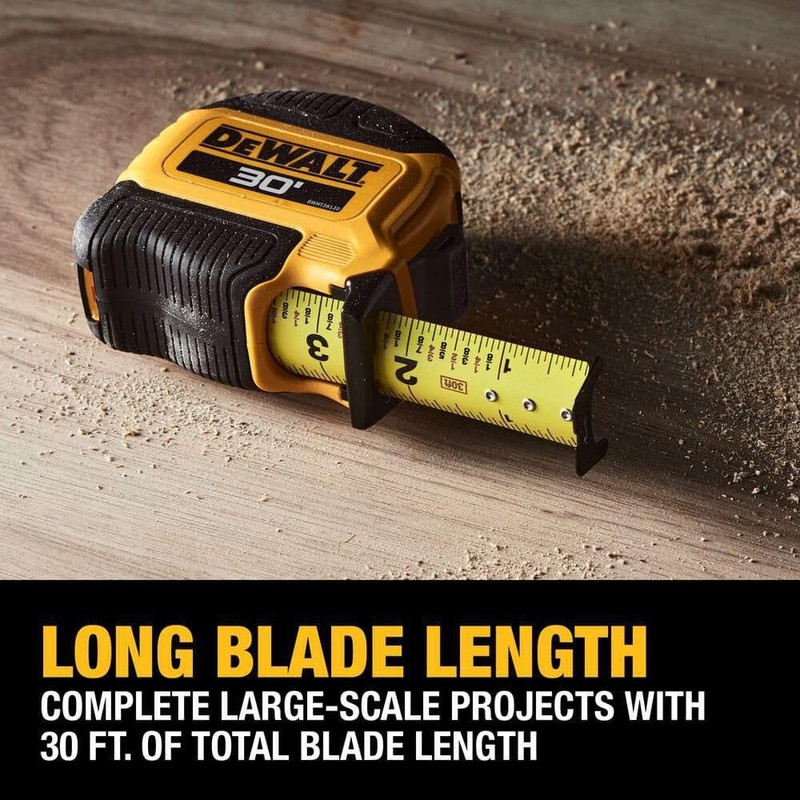 DEWALT 30 ft. x 1-1/8 in. Tape Measure with Finger Brake - Image 9