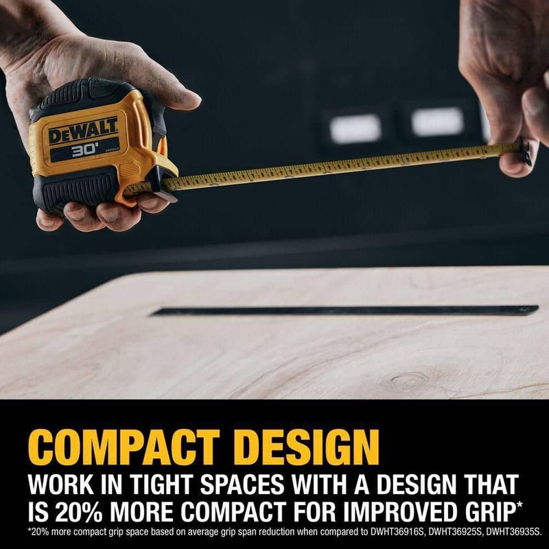 DEWALT 30 ft. x 1-1/8 in. Tape Measure with Finger Brake - Image 10