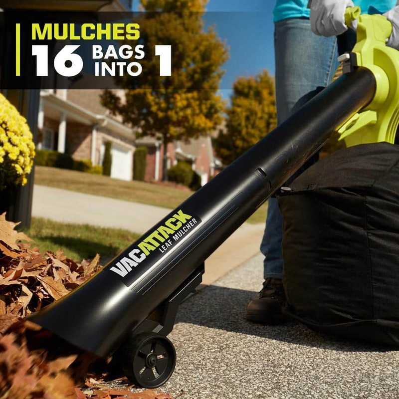 RYOBI 40V Vac Attack Cordless Leaf Vacuum/Mulcher with 5.0 Ah Battery & Charger - Image 5