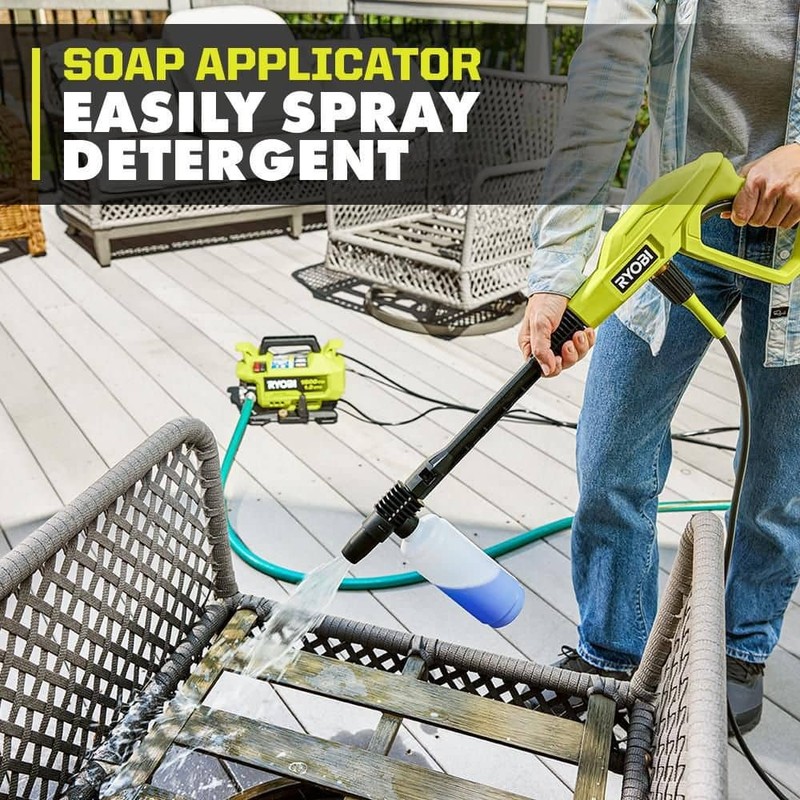 RYOBI 1800 PSI 1.2 GPM Cold Water Corded Electric Pressure Washer - Image 8