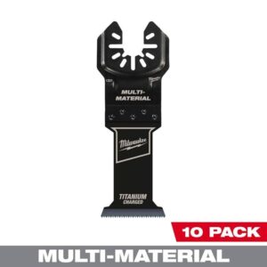 Milwaukee 1-3/8 in. Titanium Bi-Metal Oscillating Blade 10-Pack