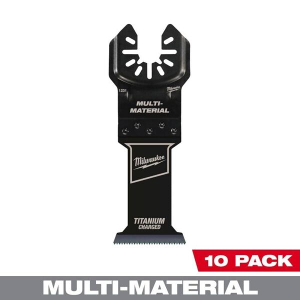 Milwaukee 1-3/8 in. Titanium Bi-Metal Oscillating Blade 10-Pack