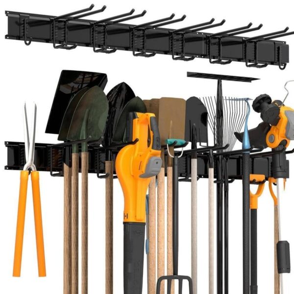 Sttoraboks 51" Steel Garage Tool Storage Rack, 450 lbs Load Capacity, 8 Hooks