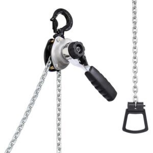 VEVOR Manual Lever Chain Hoist, 20 ft. Lift, G80 Steel, 1100 lbs. Capacity