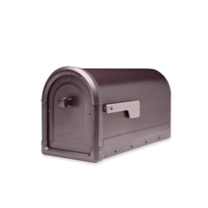 Architectural Mailboxes Roxbury Large Rubbed Bronze Steel Post Mount Mailbox