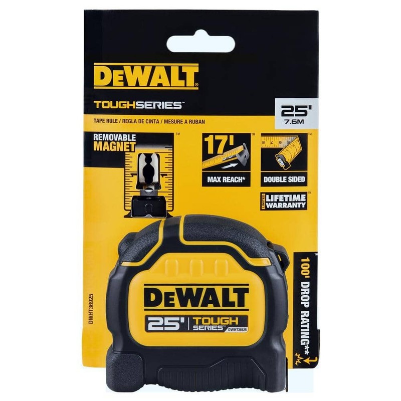 DEWALT Tough Tape 25 ft. x 1-1/4 in. Tape Measure - Image 5