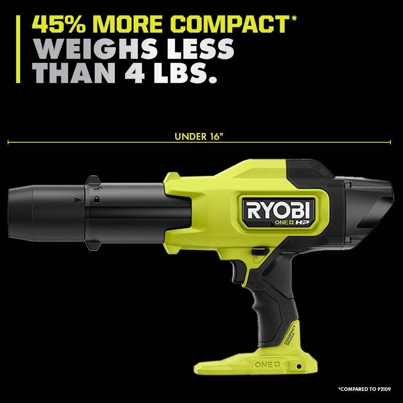 RYOBI ONE+ HP 18V Brushless Cordless Leaf Blower 220 CFM 140 MPH 4.0 Ah Battery - Image 8