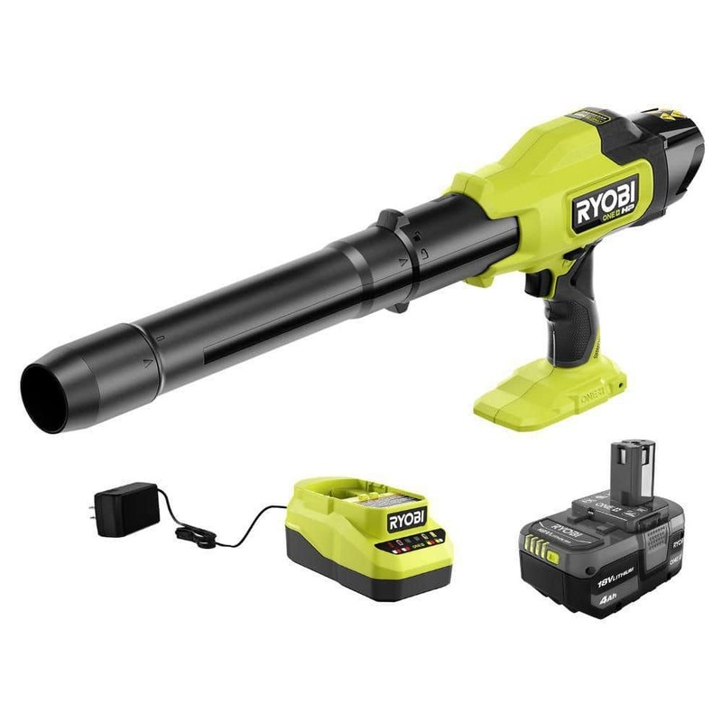 RYOBI ONE+ HP 18V Brushless Cordless Leaf Blower 220 CFM 140 MPH 4.0 Ah Battery - Image 13