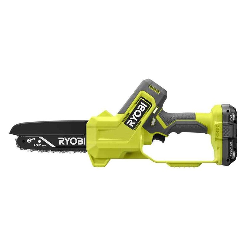 RYOBI ONE+ 18V 6 in. Cordless Battery Mini Chainsaw w/2.0 Ah Battery+Charger - Image 9
