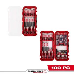 Milwaukee SHOCKWAVE Impact-Duty Alloy Steel Screw Driver Bit Set (100-Piece)