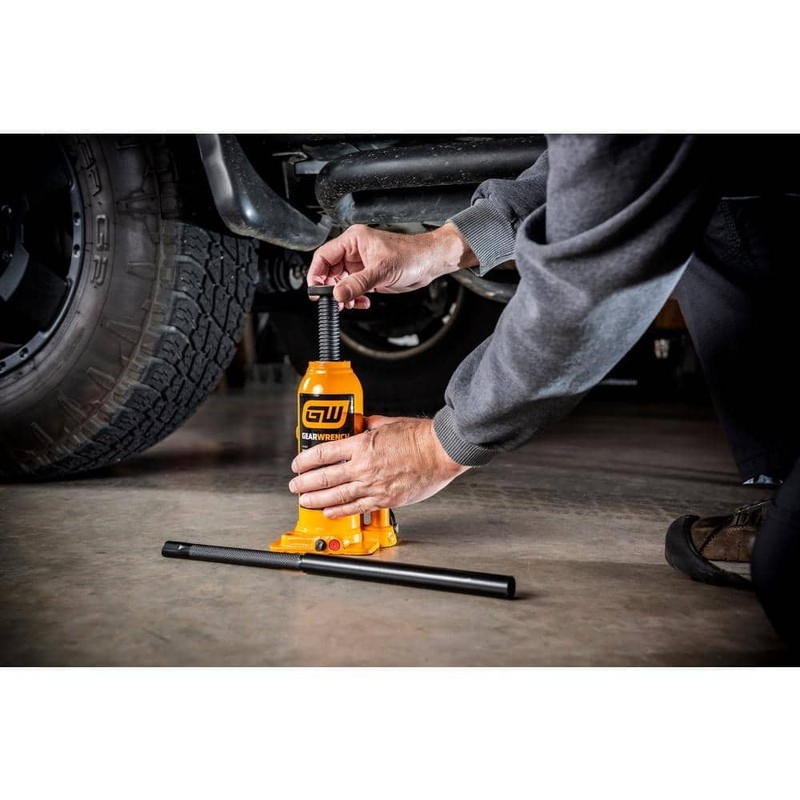 GEARWRENCH 4-Ton Hydraulic Bottle Jack with Handle Storage - Image 8