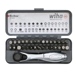 Wiha GoBox Standard Bit Screwdriver with Mini Ratchet (32-Piece)