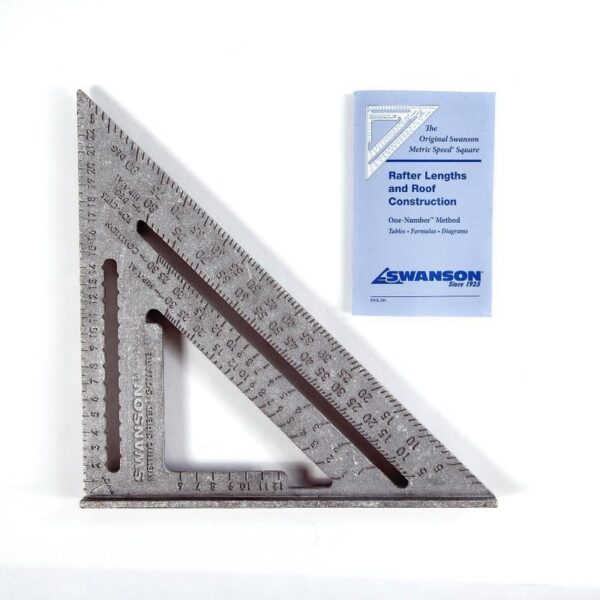 Swanson 25 cm Metric Speed Square Rafter Carpenter Layout Tool Carded