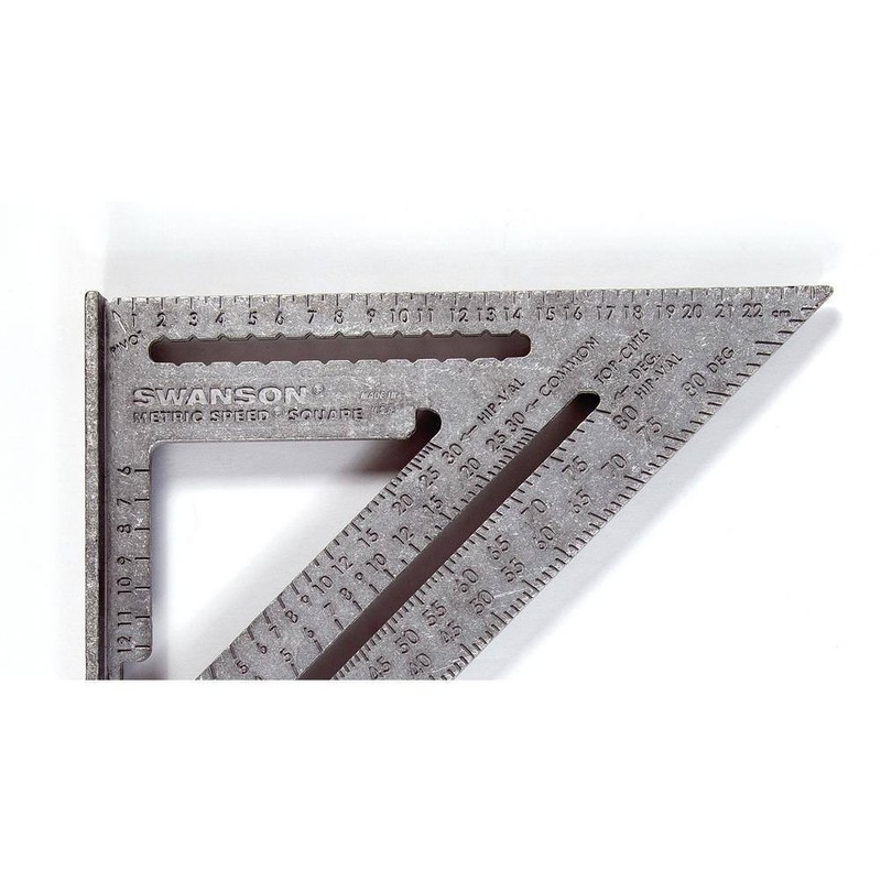 Swanson 25 cm Metric Speed Square Rafter Carpenter Layout Tool Carded - Image 2