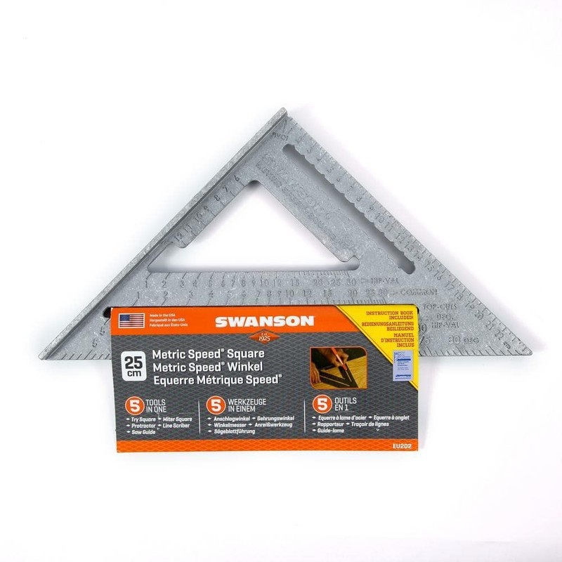 Swanson 25 cm Metric Speed Square Rafter Carpenter Layout Tool Carded - Image 3