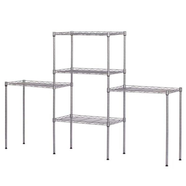 Karl home Silver 5-Tier Heavy Duty Steel Garage Storage Unit 11.42"W x 59"H