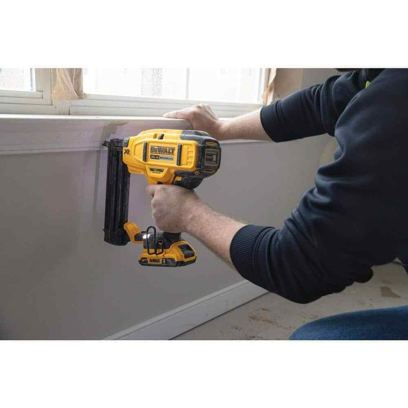 DEWALT 20V MAX XR Lithium-Ion Electric Cordless 18-Gauge Brad Nailer (Tool Only) - Image 13