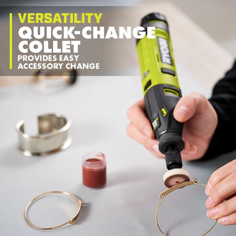 RYOBI USB Lithium Rotary Tool Kit with 2.0 Ah USB Lithium Battery&Charging Cable - Image 4