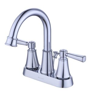 Glacier Bay Melina 4 in. Centerset Double Handle Bathroom Faucet Chrome
