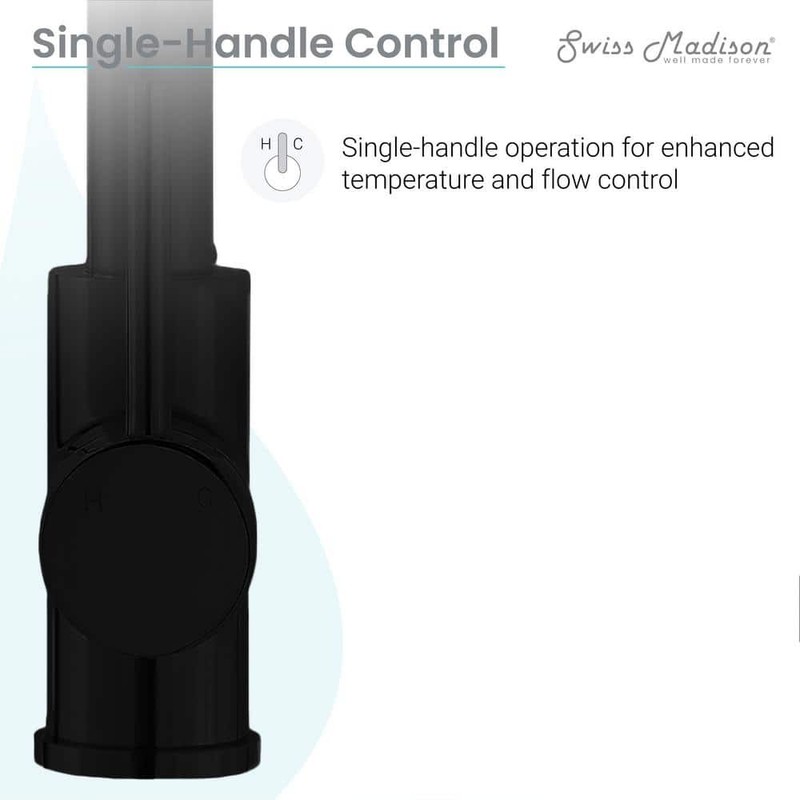 Swiss Madison Nouvet Pull Down Kitchen Faucet Matte Black - Image 5