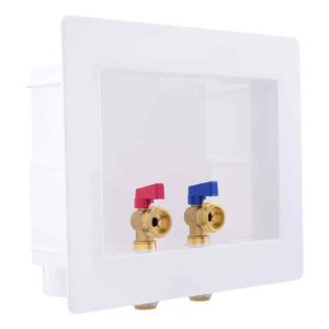 SharkBite 1/2 in. Push-to-Connect x 3/4 in. MHT Brass Washing Machine Outlet Box