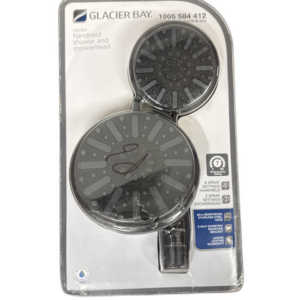 Glacier Bay 6-Spray 5 in. Dual Wall Mount Fixed and Handheld Shower Head 1.8 GPM