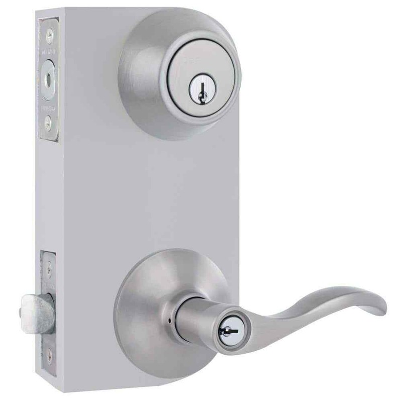 Defiant Naples Satin Nickel Combo Pack with Single Cylinder Deadbolt - Image 4