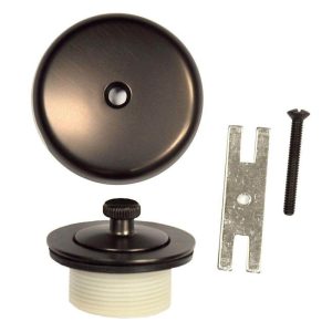 DANCO Lift and Turn Bath Tub Drain Trim Kit with Overflow in Oil Rubbed Bronze