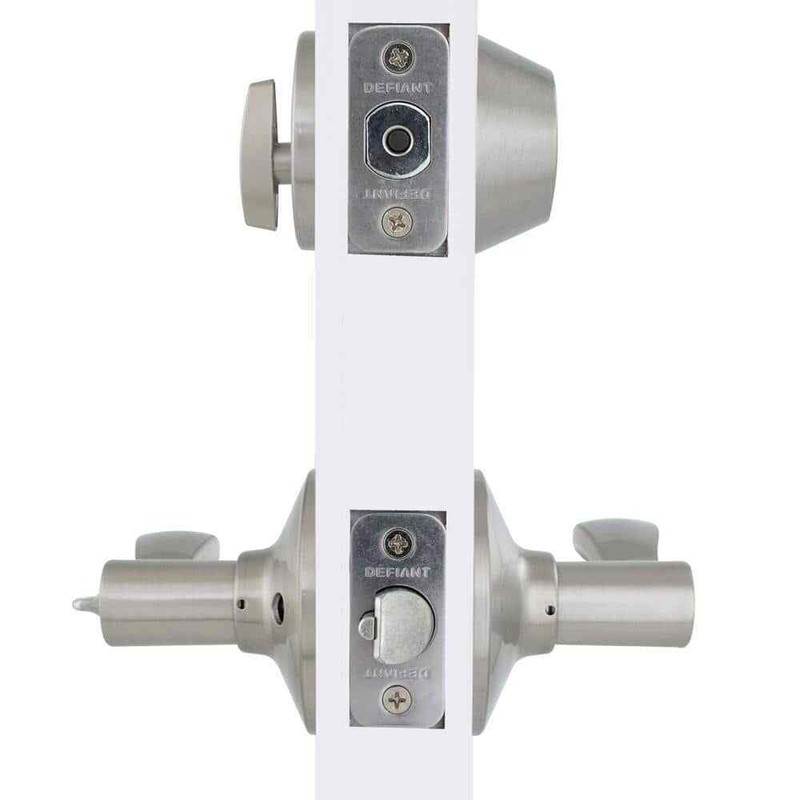 Defiant Naples Satin Nickel Combo Pack with Single Cylinder Deadbolt - Image 5