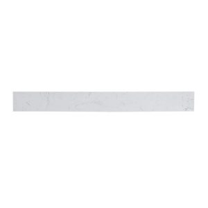 Unbranded 36 in. W Engineered Stone Vanity Backsplash Calacatta White