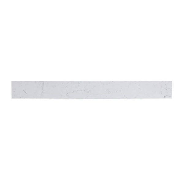 Unbranded 36 in. W Engineered Stone Vanity Backsplash Calacatta White