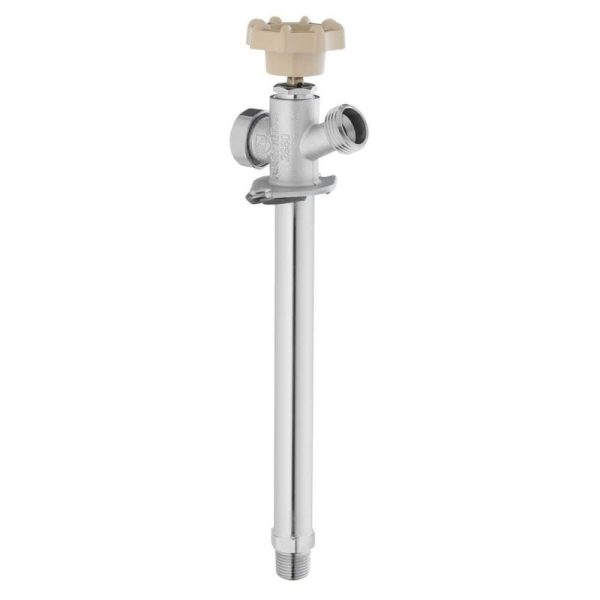 Everbilt 1/2 in. MIP SWT x 3/4 in. MHT x 6 in. Brass Anti-Siphon Sillcock Valve
