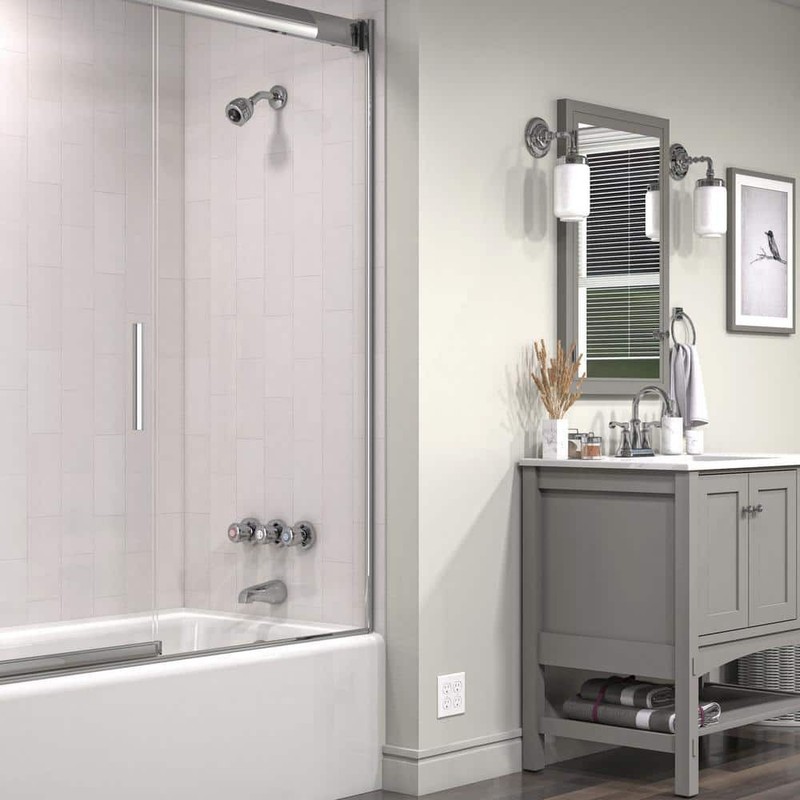 KEENEY Belanger 3-Handle 2-Spray Tub Shower Faucet Polished Chrome - Image 3