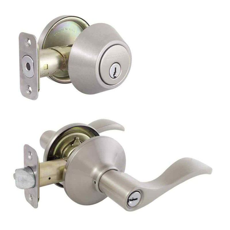 Defiant Naples Satin Nickel Combo Pack with Single Cylinder Deadbolt - Image 7