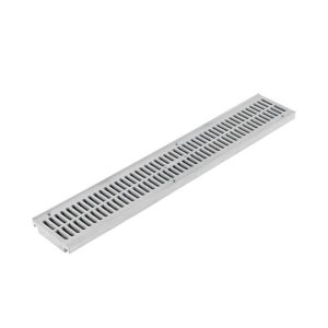 NDS 2 ft. Plastic Spee-D Channel Drain Grate in Gray