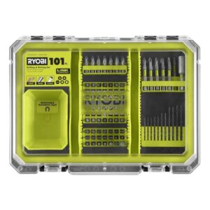 RYOBI 101 Piece Drill and Drive Bit Set with Mag Tray LINK Organizer