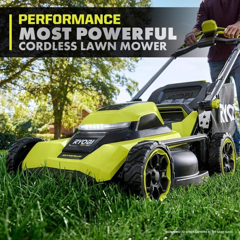 RYOBI 40V HP Brushless 21" Cordless Self-Propelled Lawn Mower Tool Only - Image 4