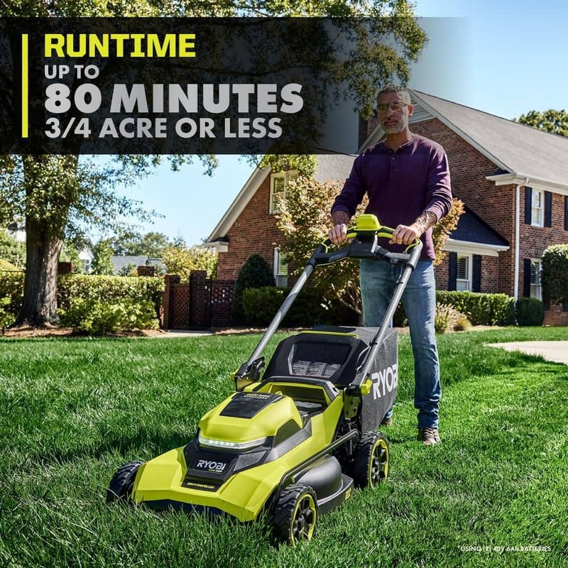 RYOBI 40V HP Brushless 21" Cordless Self-Propelled Lawn Mower Tool Only - Image 5